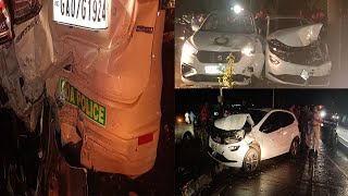 Multi car accident on Guirim-Mapusa Highway