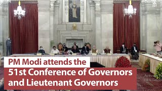 PM Modi attends the 51st Conference of Governors and Lieutenant Governors at the Rashtrapati Bhavan