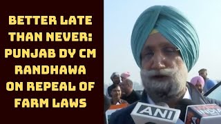 Better Late Than Never: Punjab Dy CM Randhawa On Repeal Of Farm Laws | Catch News