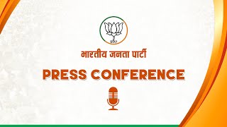 Joint Press Conference by Dr. Sambit Patra and Shri Adesh Gupta at BJP HQ.