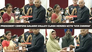 President Confers Galwan Valley Clash Heroes With ‘Vir Chakra’ | Catch News