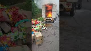 Good carrier catches fire ???? at Old Goa