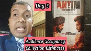 Antim Movie Audience Occupancy And Collection Estimates Day 3, Aaj Hoga Bumper Collection