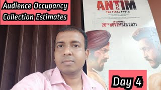 Antim Movie Audience Occupancy And Collection Estimates Day 4