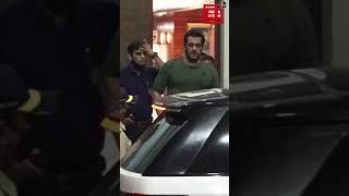 Salman Khan returns to Mumbai after Antim promotion in Chandigarh #shorts