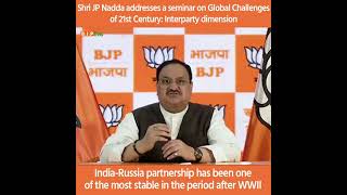 The Indo-Russia partnership has been stable and cooperative in the period after WWII: Shri JP Nadda