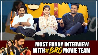 Funny Interview With #BRO Movie Team | Hero Naveen Chandra | Sanjana | Top Telugu TV