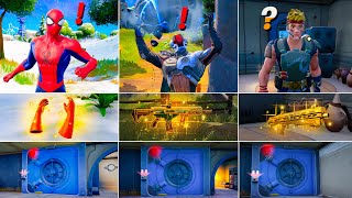 Fortnite All New Bosses, Vault Locations & Mythic Weapons Boss Spiderman , Foundation in Chapter 3