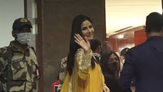 Katrina Kaif Spotted At Kalina Airport Leaving For Wedding