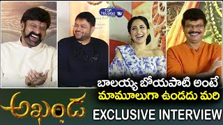 Akhanda Movie Team SUPER FUN INTERVIEW | Balakrishna | Srikanth | Pragya Jaiswal | Top Telugu TV