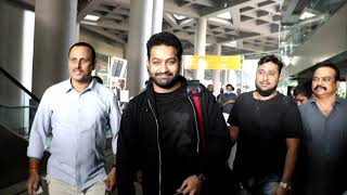 Jr. NTR Spotted At Mumbai Airport Arrival For RRR Trailer Launch Event