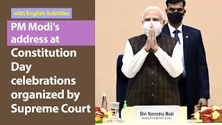 PM Modi's address at Constitution Day celebrations organized by Supreme Court | English Subtitles