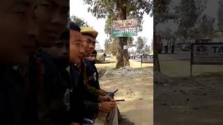 Khat khati Police check gate at Assam Nagaland Border