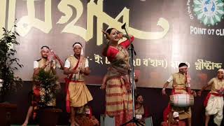 Bihu dance and Bihu Naam performance by Gamoharu Bihuwa Daal at North Lakhimpur