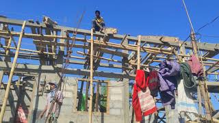 Elevated Mising tribe style house construction