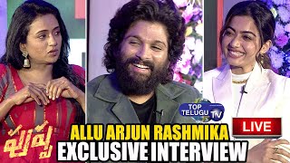 LIVE | Allu Arjun and Rashmika Mandanna Exclusive Interview About Pushpa Movie | Top Telugu TV