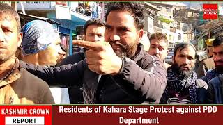 Residents of Kahara Stage Protest against PDD Department