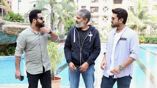 RRR Promotion | Jr NTR, Ram Charan With Director SS Rajmouli Spotted At Andheri