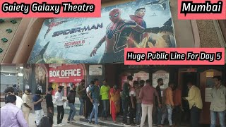 Spiderman Movie Huge Public Line For Second Show Day 5 At Gaiety Galaxy Theatre In Mumbai