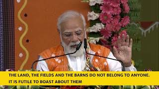 PM Narendra Modi addressing at 'Janjatiya Gaurav Diwas Maha-Sammelan' in Bhopal with Subtitle