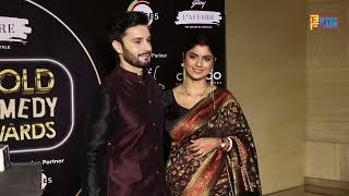 Newly Married Sayantani Ghosh With Husband At Gold Comedy Awards 2021