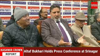 Altaf Bukhari Holds Press Conference at Srinagar