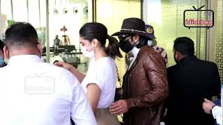 Deepika Padukone and Ranveer Singh  look stylish together on Airport arrival