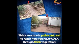This is Arambol's police out post... to reach here you have WALK through thick vegetation!