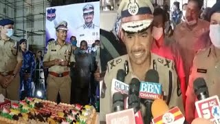 New Commissioner CV Anand Celebrates New year At Charminar Hyderabad Old City | SACH NEWS |