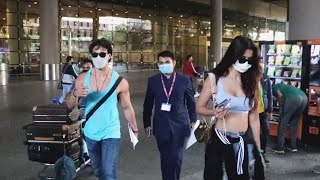 Tiger Shroff And Disha Patani Spotted At Airport Arrival