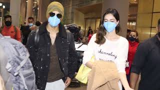 Ananya Panday & Ishaan Khattar Spotted At Mumbai Airport