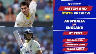 Australia vs England Test Series - Ashes 4th Test Match, Playing XIs & Stats Preview