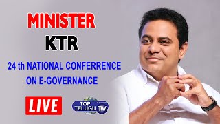 LIVE | Ministers KTR & Sri.Jitendra Singh Participating in 24th National Conference | Top Telugu TV