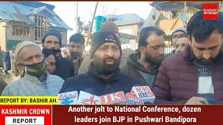 Another jolt to National Conference, dozen leaders join BJP in Pushwari Bandipora