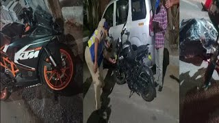 NS Bike | KTM Bike | Ek Raat mein 2 Bhayanak Sadak Hadse Hyderabad Mein | SACH NEWS |