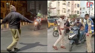 Mask Checking And Vehicle Checking In Old City | Hyderabad |SACH NEWS |