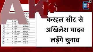 Samajwadi Party ने जारी की पहली सूची, Mainpuri के Karhal Seat से Akhilesh Yadav लड़ेंगे चुनाव