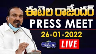 Live : Etala Rajender,MLA addressing the media at BJP State Office || Republic Day || Top Telugu TV