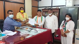Amit Patkar files nomination from Curchorem on Congress ticket