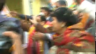 BJP National President Shri JP Nadda campaigns Door to Door in Etawah, Uttar Pradesh