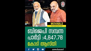 ബിജെപി സമ്പന്ന പാർട്ടി :4,847.78  കോടി ആസ്തി |bjp net worth |  News60