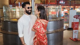 Newly Married Couple Mouni Roy And Suraj Nambiar Spotted At Mumbai Airport