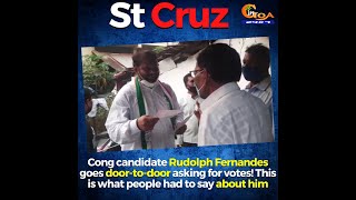 Cong candidate Rudolph goes door-to-door asking for votes! This is what people had to say about him