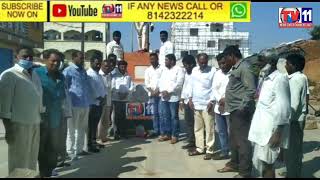 TRS LEADERS  HOMAGE TO GANDHI STATUE AT DAULATABAD ON OCCASION OF MAHATMA GANDHI'S DEATH ANNIVERSARY