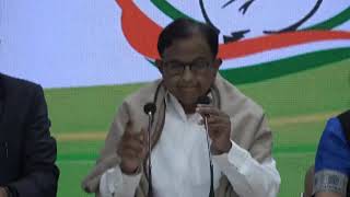 LIVE: Congress Party Briefing by P Chidambaram and Randeep Singh Surjewala at AICC HQ