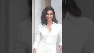 #DeepikaPadukone is a vision in white as she steps out to promote her film #Gehraiyaan