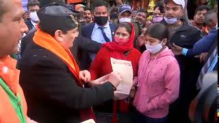 BJP National President Shri JP Nadda campaigns Door to Door in Sahaspur, Uttarakhand