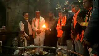 BJP National President Shri JP Nadda offers prayers at Shri Baba Bagnath Temple in Bageshwar, UK