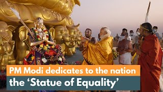 Prime Minister Modi dedicates to the nation the ‘Statue of Equality’ in Hyderabad, Telangana | PMO