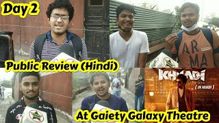 Khiladi Movie Public Review Second Day First Show In Hindi Version At GaietyGalaxy Theatre In Mumbai